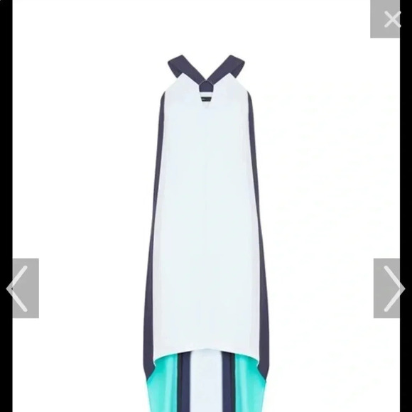 BCBGMaxAzria Aaila Pale Blue Halter Dress Sz Med - Picture 7 of 7